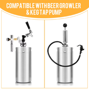 Pressurized Stainless Steel Mini Beer Keg